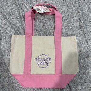 Trader Joe’s mini Tote Bag Mini Pink SHIPPING NOW